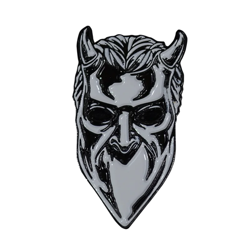 GHOST - NAMELESS GHOUL ANTIQUE NICKEL - ENAMEL PIN