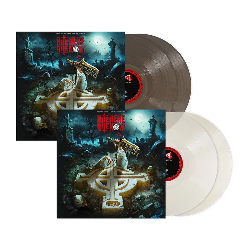 GHOST RITE HERE RITE NOW ORIGINAL MOTION PICTURE SOUNDTRACK 2LP - EXCLUSIVE - LTD. 750 - TRANSLUCENT MILKY CLEAR/ TRANSLUCENT BLACK ICE