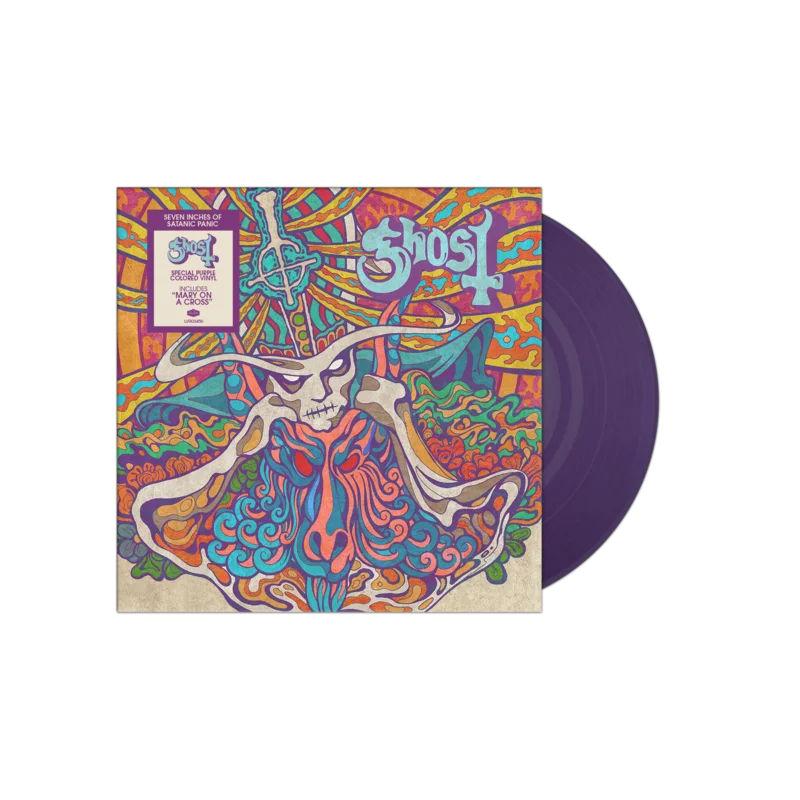 GHOST 'SEVEN INCHES OF SATANIC PANIC' 7" SINGLE - PURPLE