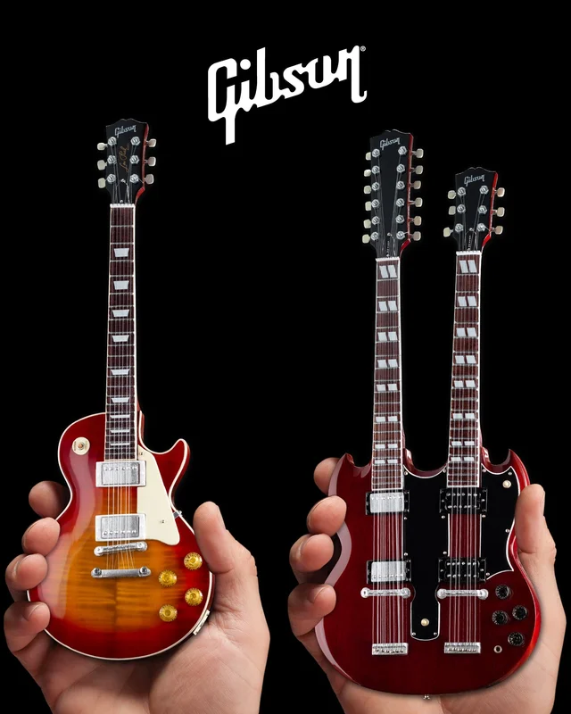 GIBSON - CLASSIC FAMOUS SET OF 2 - MINI GUITARS