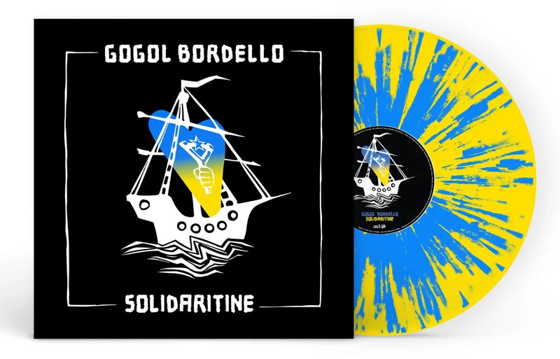 GOGOL BORDELLO SOLIDARITINE LP - EXCLUSIVE - LTD. 300 - YELLOW/BLUE/SPLATTER