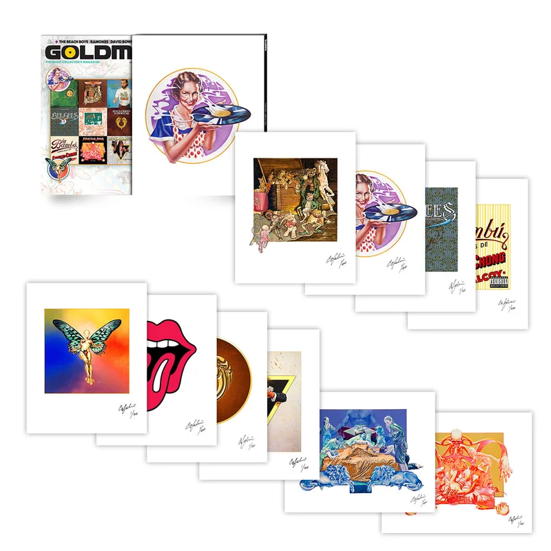 GOLDMINE MAGAZINE: ERNIE CEFALU  FEB/MAR 2023 ULTIMATE BUNDLE W/ 10 HAND-SIGNED/NUMBERED ERNIE CEFALU ART PRINTS