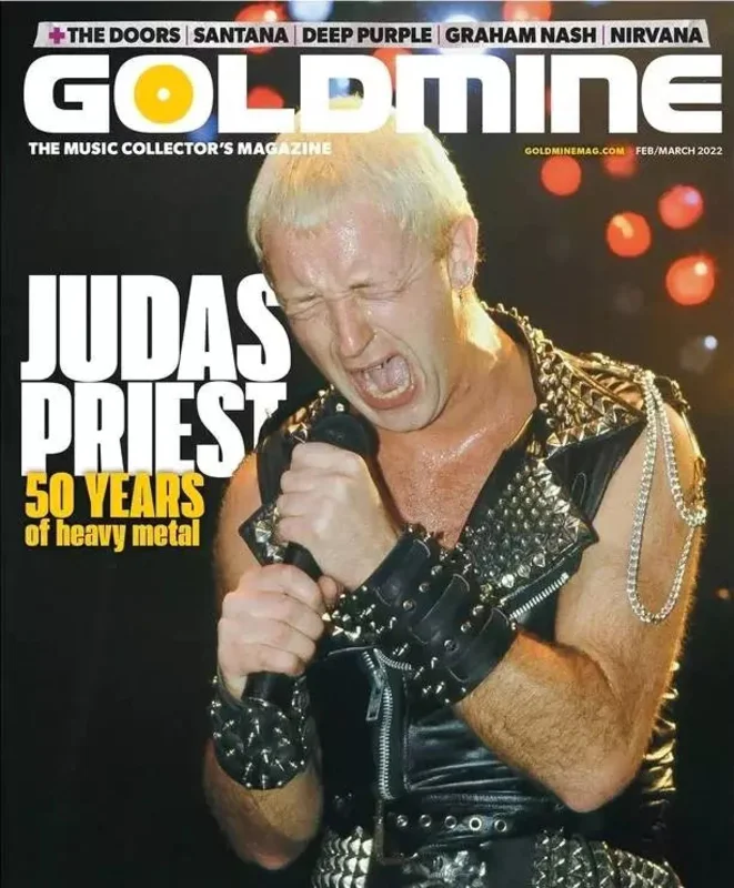 GOLDMINE MAGAZINE: FEB/MARCH 2022 ISSUE FEATURING ROB HALFORD