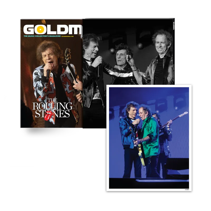 GOLDMINE MAGAZINE:  OCT/NOV 2022 ISSUE ALT COVER FEATURING THE ROLLING STONES - HAND-NUMBERED SLIPCASE & PHOTO PRINT