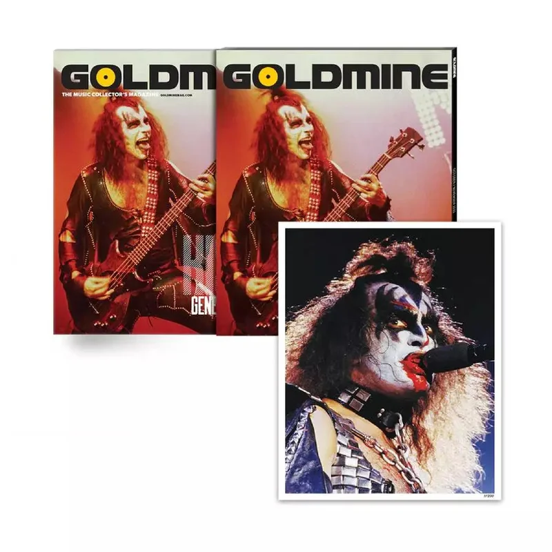 GOLDMINE MAGAZINE: OCT/NOV 2022 ISSUE FEATURING KISS' GENE SIMMONS ALT COVER HAND-NUMBERED SLIPCASE & PHOTO PRINT