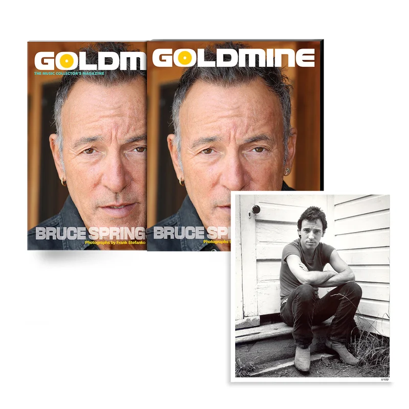 GOLDMINE MAGAZINE: WINTER 2023 ISSUE FEATURING BRUCE SPRINGSTEEN / FRANK STEFANKO ALT COVER HAND-NUMBERED SLIPCASE + 8"x10" PHOTO PRINT