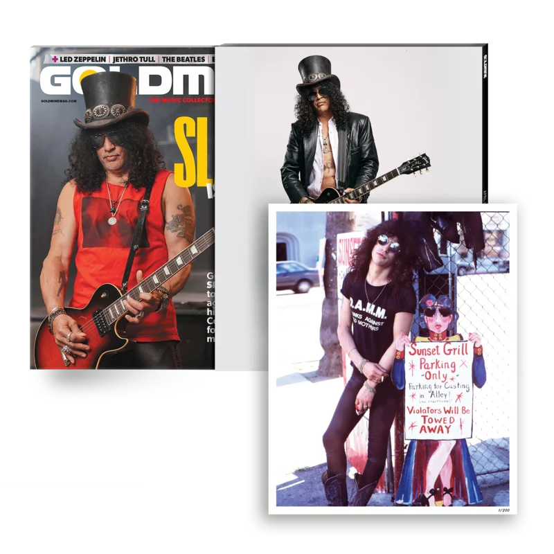 GOLDMINE x SLASH APR/MAY 2022 ALTERNATE COVER ISSUE WITH HAND-NUMBERED SLIPCASE & PHOTO PRINT - EXCLUSIVE - LTD. 200