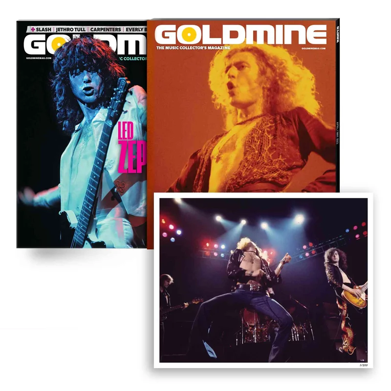 GOLDMINE x ZEPPELIN APR/MAY 2022 ALTERNATE COVER ISSUE WITH HAND-NUMBERED SLIPCASE + PHOTO PRINT - EXCLUSIVE - LTD. 200