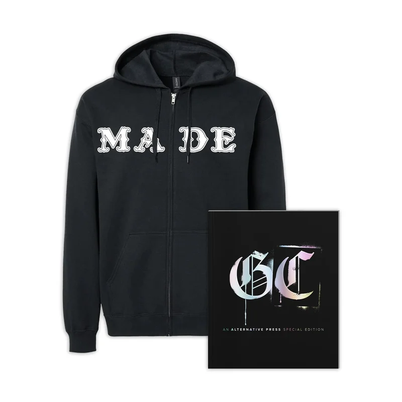 GOOD CHARLOTTE x ALTERNATIVE PRESS SPECIAL COLLECTORS EDITION MAGAZINE + MADE ZIP UP HOODIE