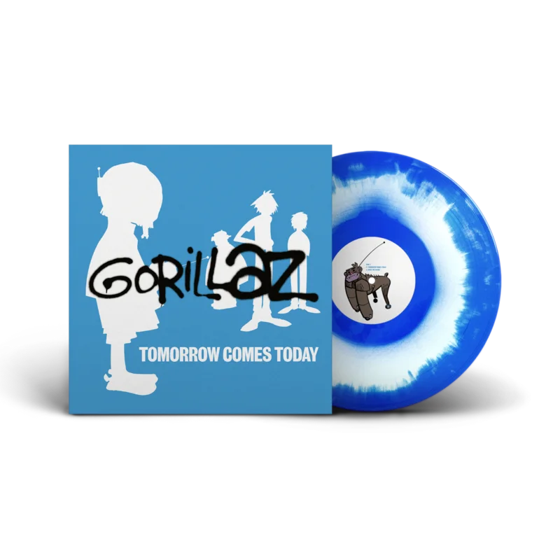 GORILLAZ - TOMORROW COMES TODAY - BLUE & WHITE COLOR - VINYL EP
