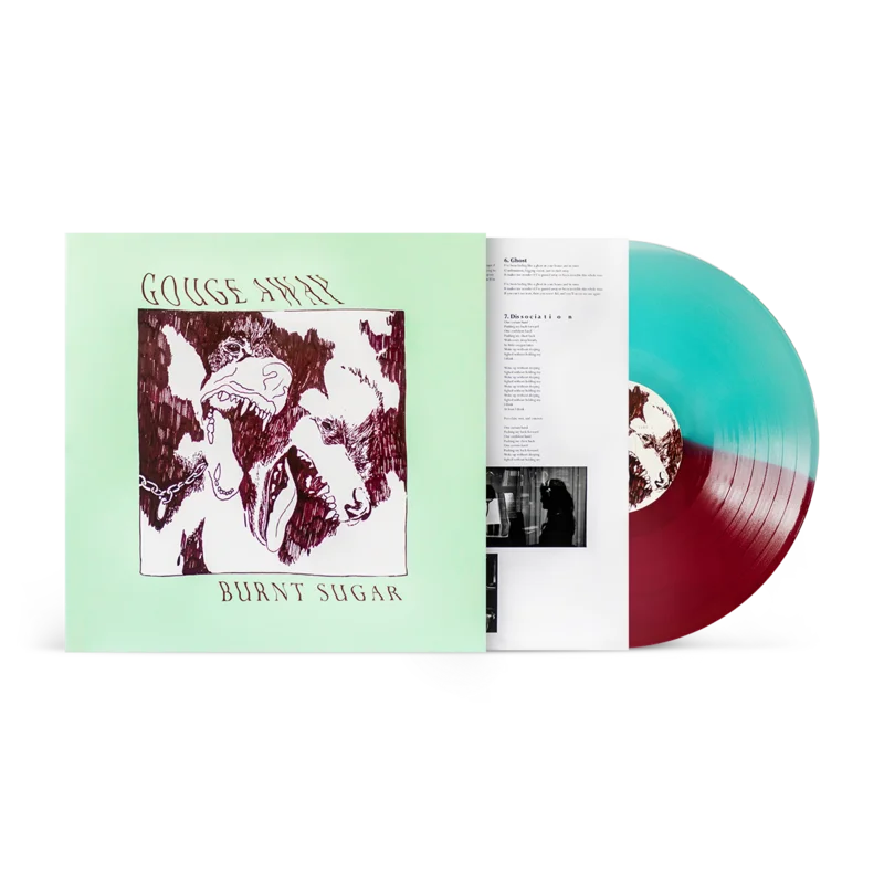 GOUGE AWAY 'BURNT SUGAR' LP - ELECTRIC BLUE/OXBLOOD