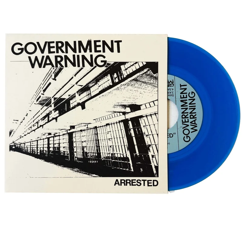 Government Warning: Arrested 7" (Blue Vinyl)
