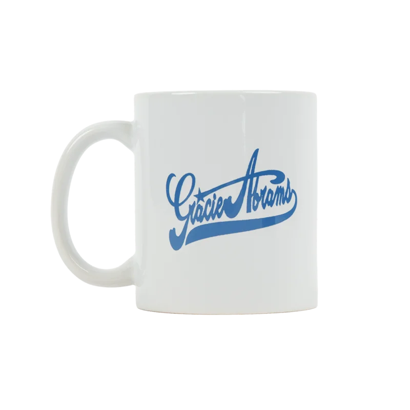 Gracie Signature Star White Logo Mug