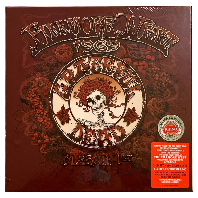 Grateful Dead: Fillmore West - San Francisco, CA 3/1/1969 12"