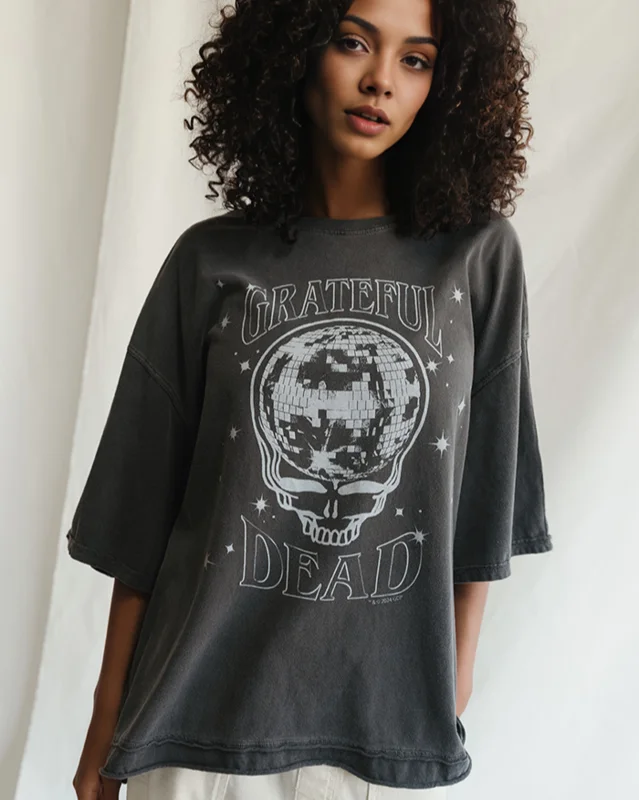 GRATEFUL DEAD - SHAKEDOWN STREET OVERSIZED T-SHIRT Vintage Black