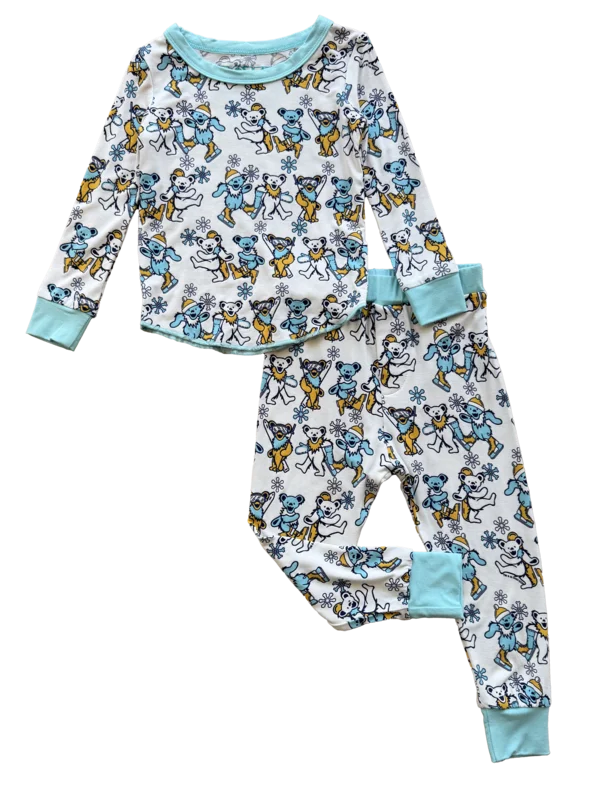 GRATEFUL DEAD - SNOW BEARS BAMBOO KIDS PAJAMA SET