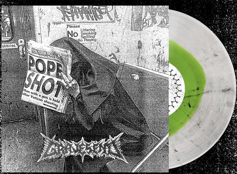 GRAVESEND 'METHODS OF HUMAN DISPOSAL' LP - NEON GREEN/ULTRA CLEAR/BLACK SMOKE