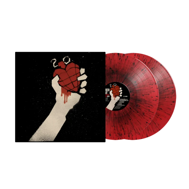 GREEN DAY - AMERICAN IDIOT - 20TH ANNIVERSARY EDITION - RED & BLACK SPLATTER COLOR - 2-LP - VINYL LP