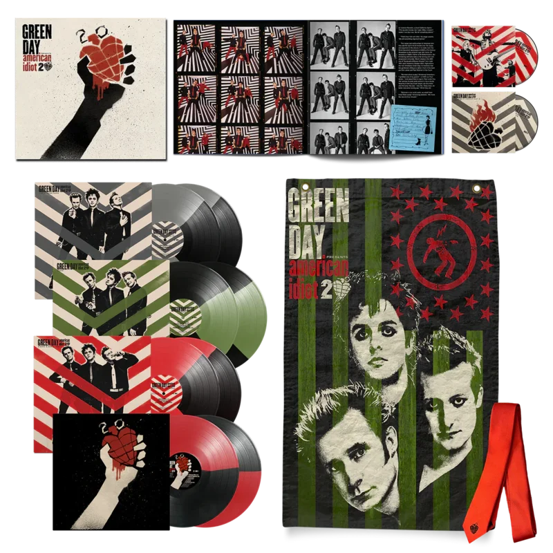 GREEN DAY 'AMERICAN IDIOT' 8LP + 2 BLU-RAY - 20TH ANNIVERSARY DELUXE EDITION BOX SET
