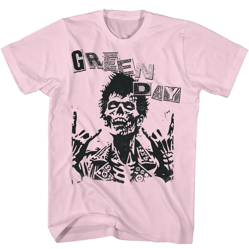 GREEN DAY BILLIE JOE ZOMBIE T-SHIRTS pink
