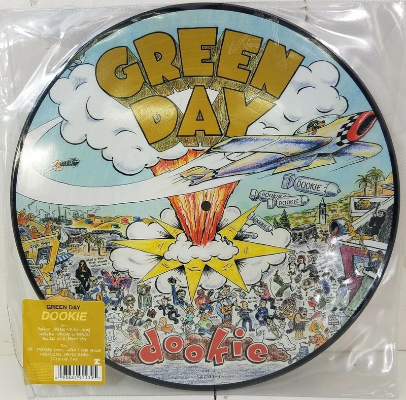 GREEN DAY 'DOOKIE' LP - LTD. - PICTURE DISC