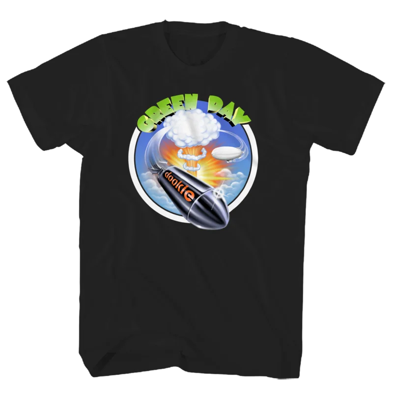 GREEN DAY DOOKIE ROCKET BLACK TEE BLACK