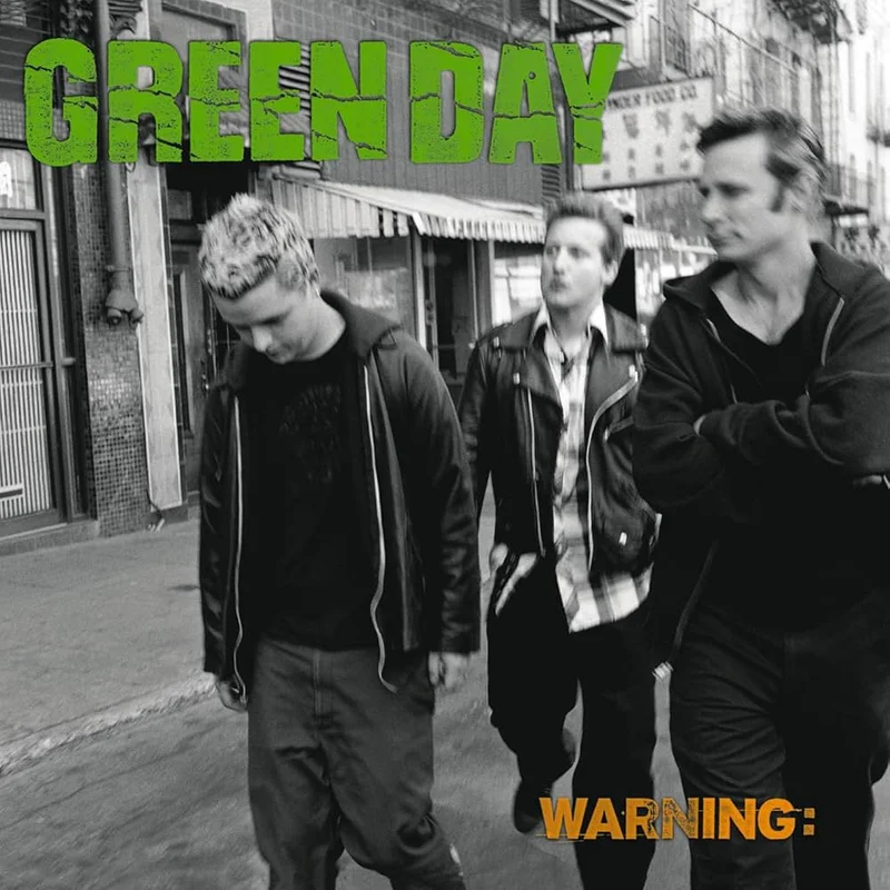 GREEN DAY - WARNING - GREEN COLOR - VINYL LP