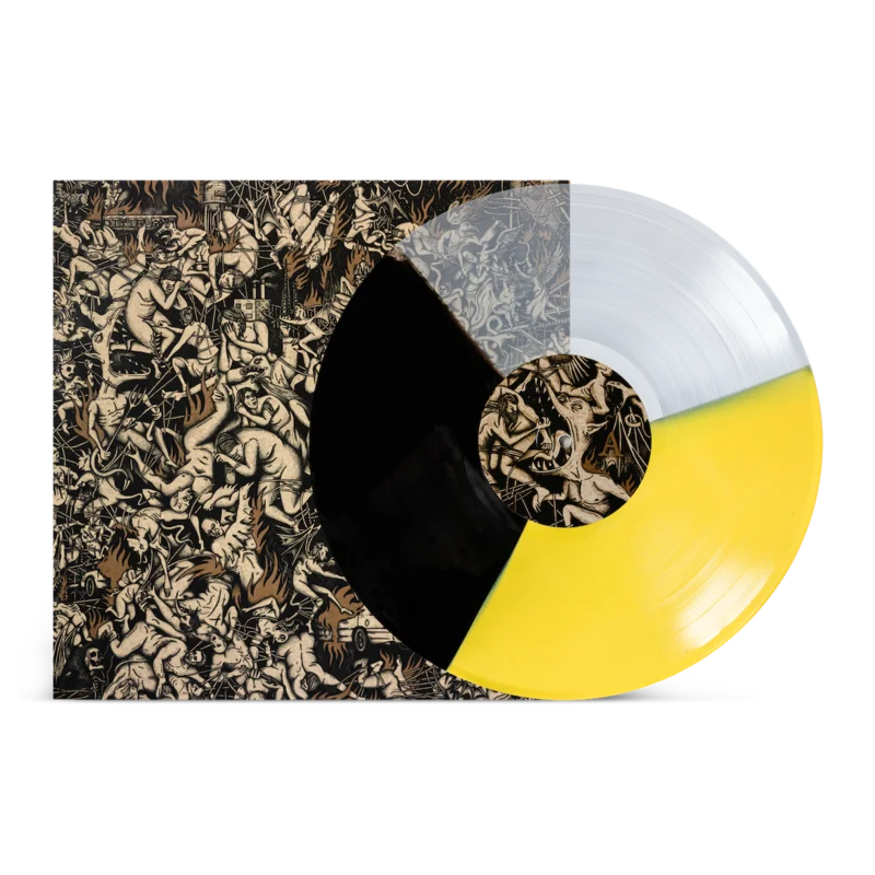 GREET DEATH 'NEW HELL'  LP - LIGHT YELLOW/CLEAR BLACK/TRI-COLOR