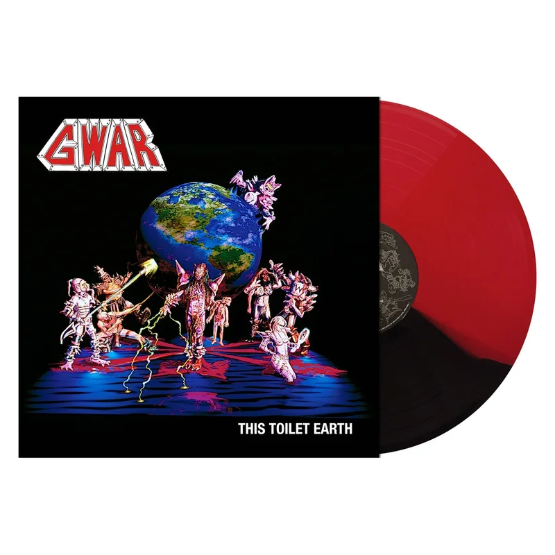 GWAR 'THIS TOILET EARTH' LP - RED/BLACK