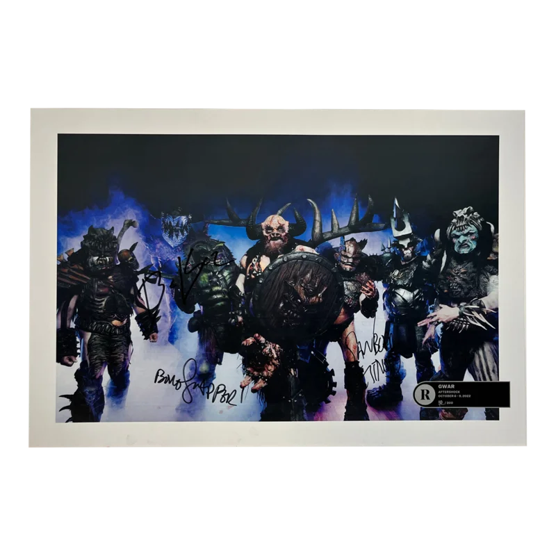 GWAR X AFTERSHOCK FESTIVAL 2022 LIMITED EDITION SIGNED POSTER