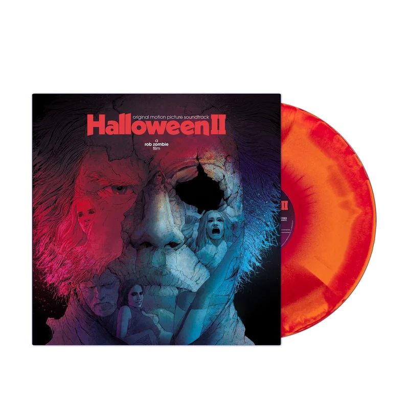 'HALLOWEEN II' MOTION PICTURE SOUNDTRACK LP - PUMPKIN ORANGE/CANDY APPLE RED/MAGENTA/SWIRL