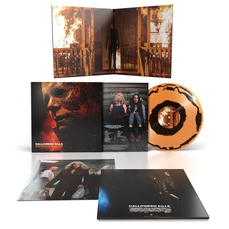'HALLOWEEN KILLS' MOTION PICTURE SOUNDTRACK LP - EXCLUSIVE - LTD. 500 - ORANGE/BLACK/SWIRL