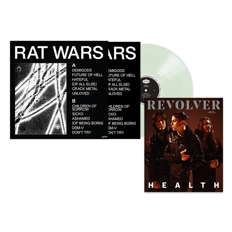 HEALTH X REVOLVER BUNDLE 2023 WINTER ISSUE W/ 'RAT WARS' LP - LTD. - COKE BOTTLE CLEAR