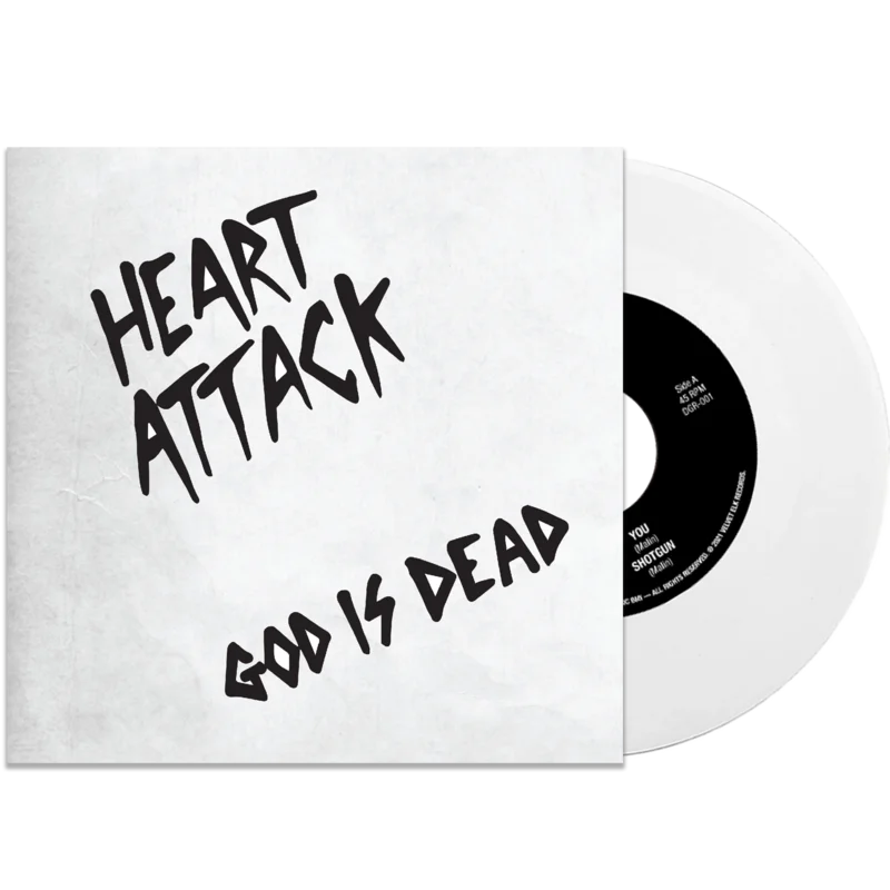 HEART ATTACK 'GOD IS DEAD' 7" LP - EXCLUSIVE - LTD. 250 - WHITE
