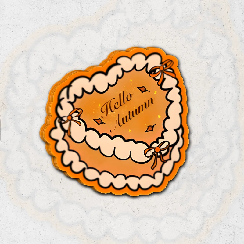Hello Autumn (Sk Exclusive)- glossy vinyl sticker