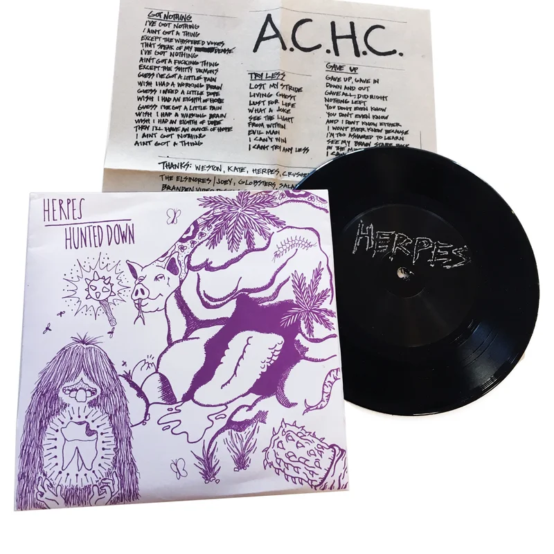 Herpes / Hunted Down: Split 7"