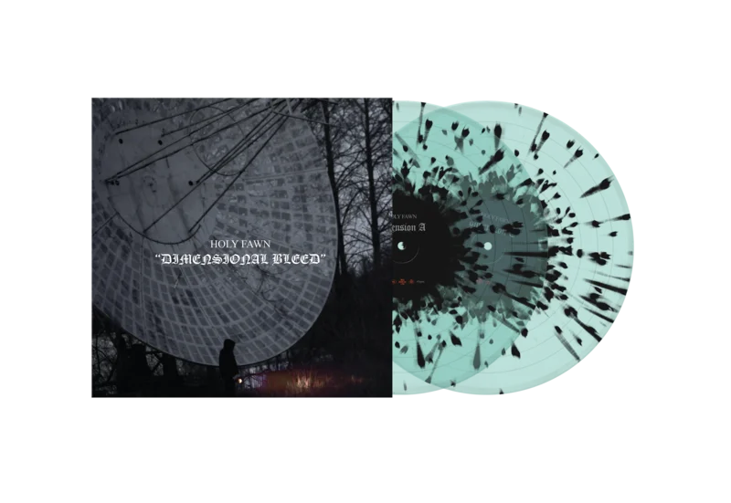 HOLY FAWN DIMENSIONAL BLEED 2LP LTD. 250 - COKE BOTTLE CLEAR/BLACK SPLATTER