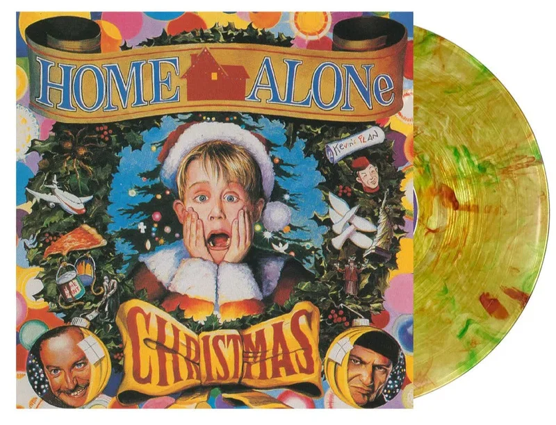 HOME ALONE CHRISTMAS SOUNDTRACK LP - CLEAR/RED/GREEN