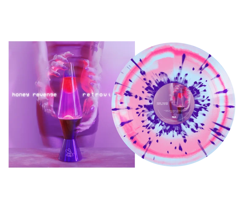 HONEY REVENGE RETROVISION LP - LTD. 400 - COTTON CANDY SPLATTER