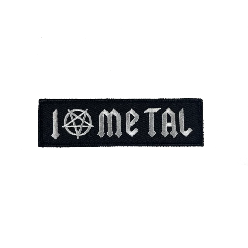 I LOVE METAL - EMBROIDERED PATCH