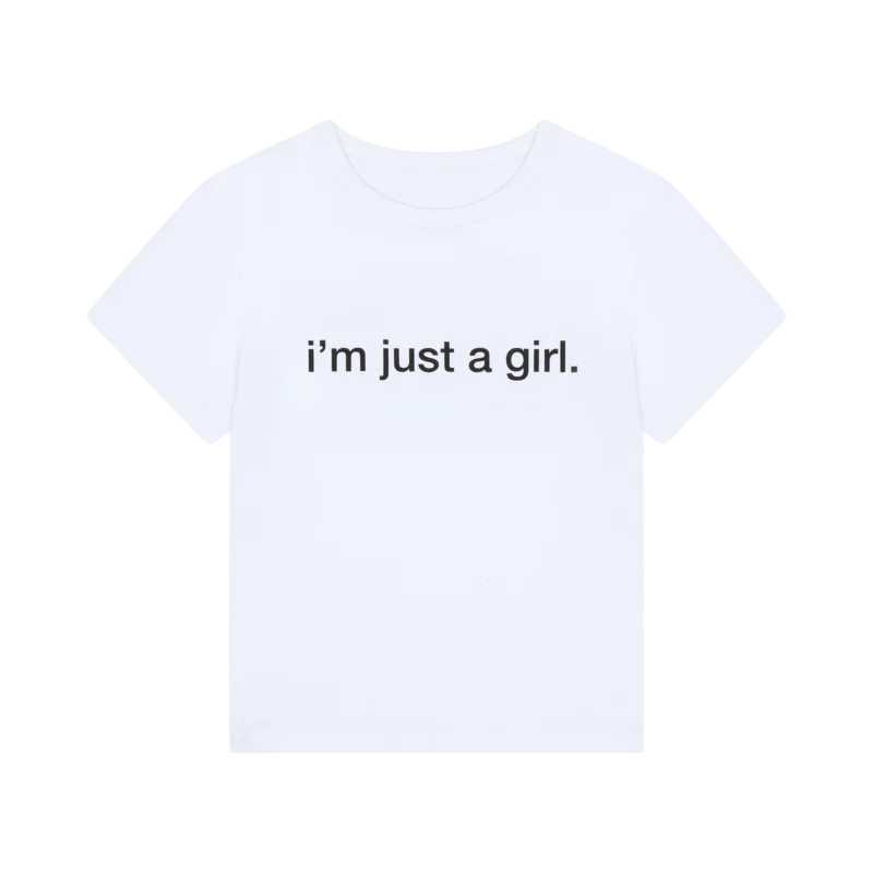 'i'm just a girl' Baby Tee
