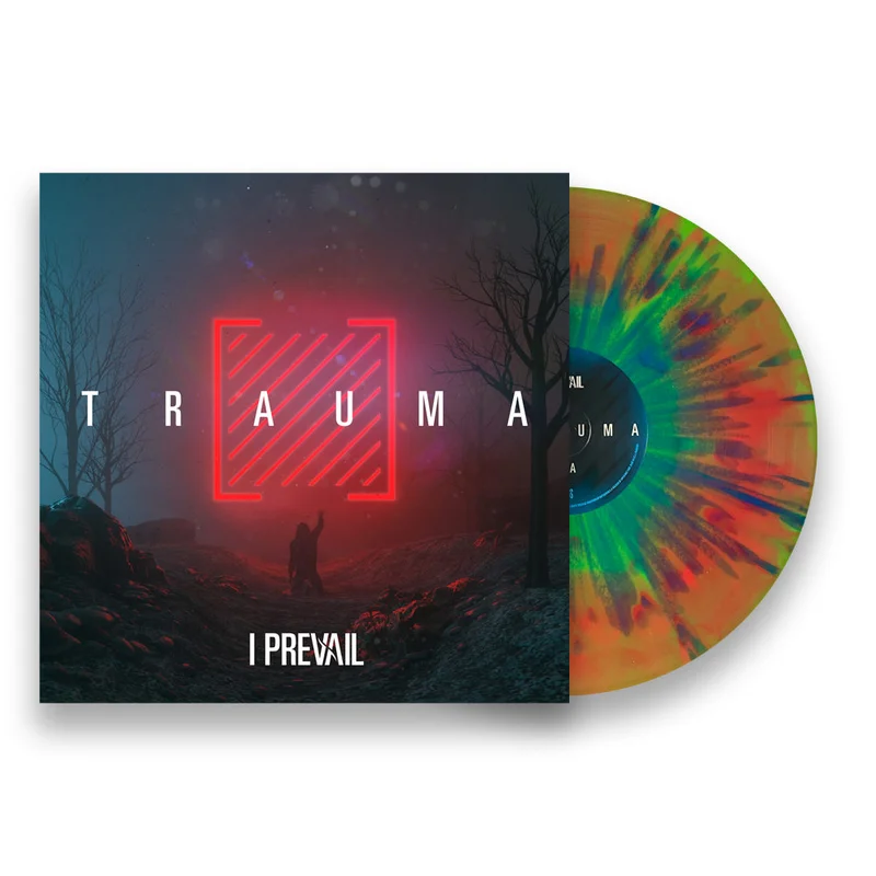 I PREVAIL TRAUMA LIMITED-EDITION GREEN & PINK TOUR LP
