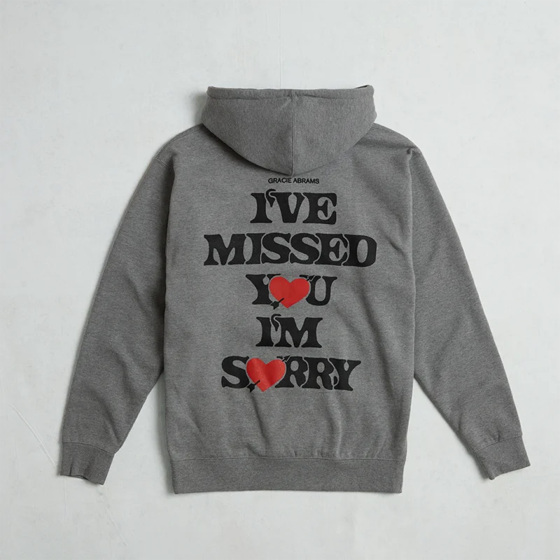i've missed you, i'm sorry heather gray hoodie