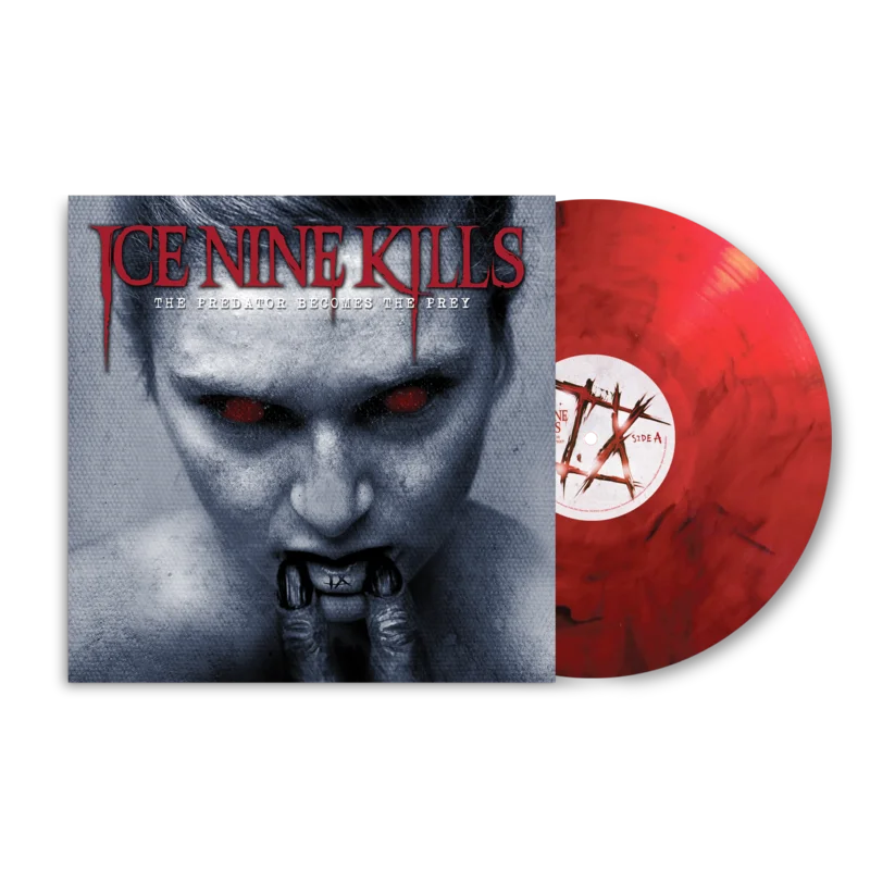 ICE NINE KILLS 'THE PREDATOR BECOMES THE PREY' LP - EXCLUSIVE - LTD. 300 - TRANSLUCENT RED/SMOKY BLACK SWIRL