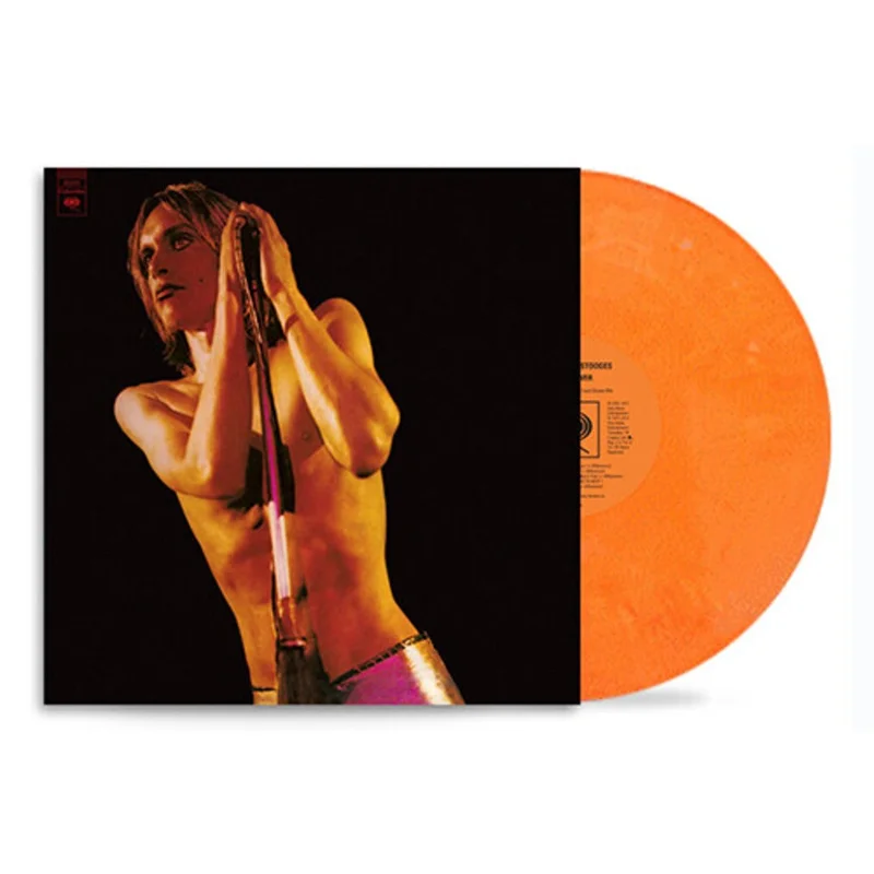 IGGY AND THE STOOGES - RAW POWER - ORANGE & WHITE MARBLED COLOR - VINYL LP
