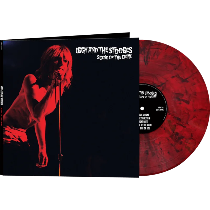 IGGY AND THE STOOGES - SCENE OF THE CRIME - RED MARBLE COLOR - VINYL LP