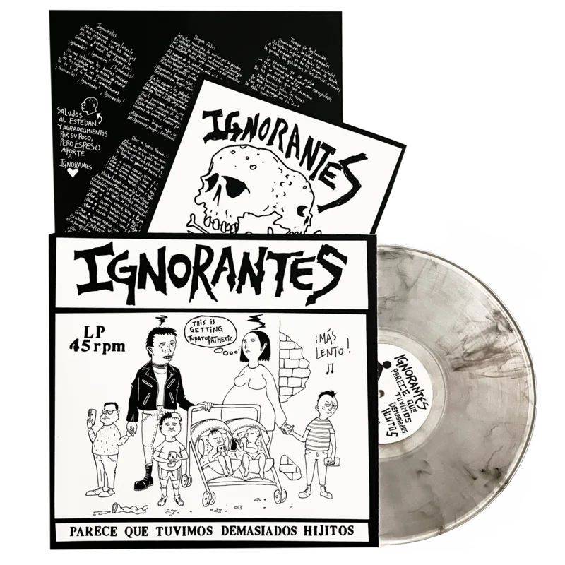 Ignorantes: Parece Que Tuvimos Demasiados Hijitos 12" (Smoke vinyl)