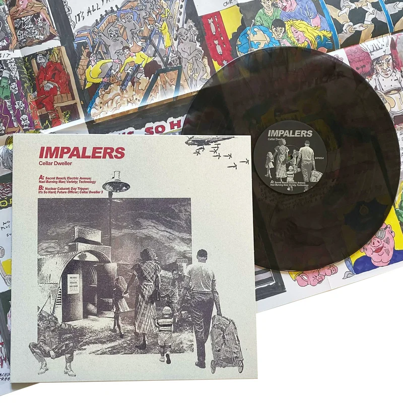 Impalers: Cellar Dweller 12" (euro pressing) Clear/Black Smoke Vinyl