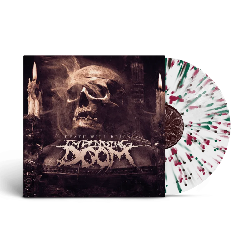 IMPENDING DOOM 'DEATH WILL REIGN' LP - CLEAR/SPLATTER