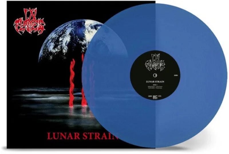 IN FLAMES 'LUNAR STRAIN'  30TH ANNIVERSARY EDITION LP - REMASTER 2024 - TRANSPARENT BLUE